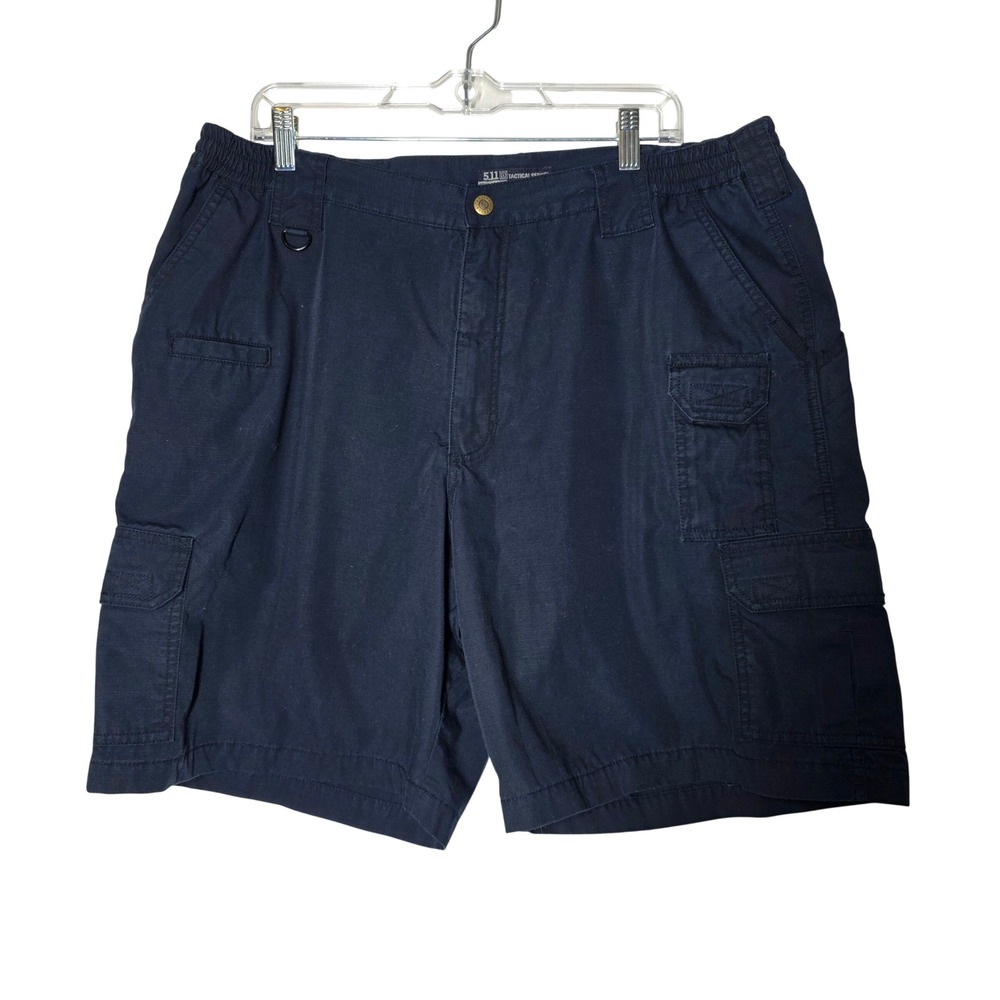 5.11 Tactical Series Mens Navy Blue Ripstop Cargo Shorts Size 40 Style 73287